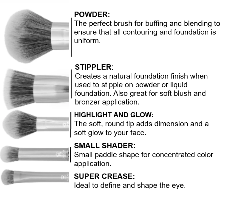 Glam Makeup Brush Set &amp; Case