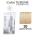 Color Sublime 10 Lightest Blonde