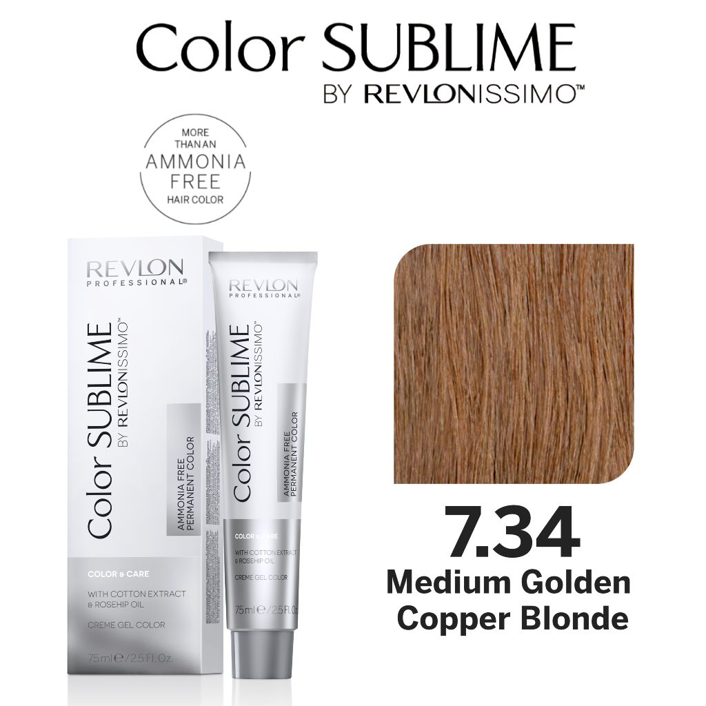 COLOR SUBLIME 7.34 COPPERY GOLDEN BLONDE