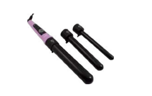 Selection Hair Curler Set With 3 Black Barrels (19/25/32MM) Lavender Herb