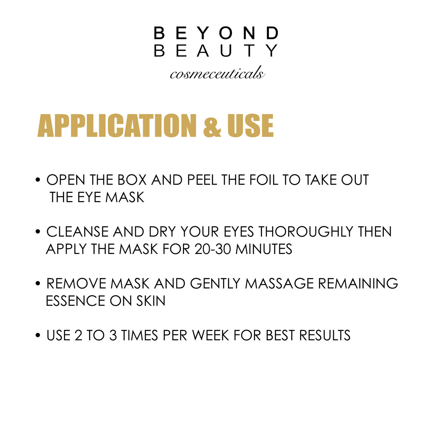 24K Gold Collagen Eye Mask