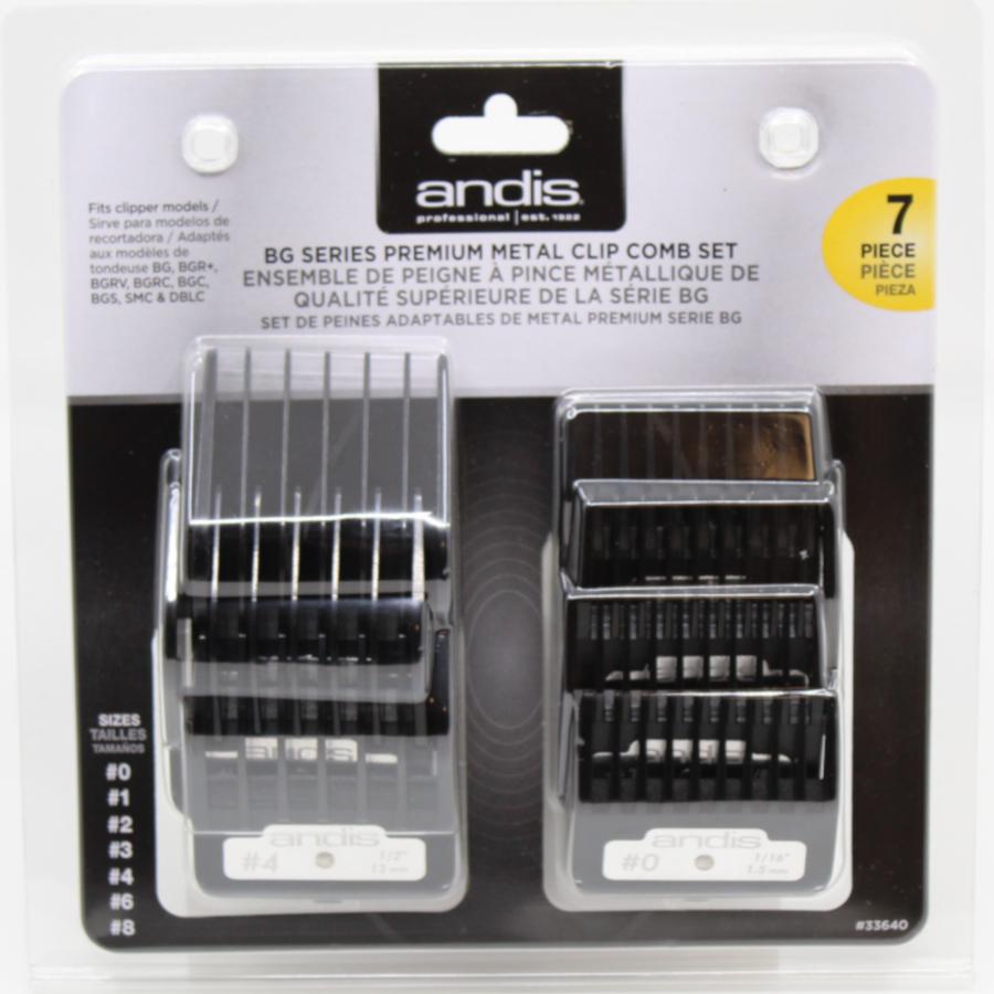 Andis BG Series Premium Metal Clip Comb Set - Scentbar