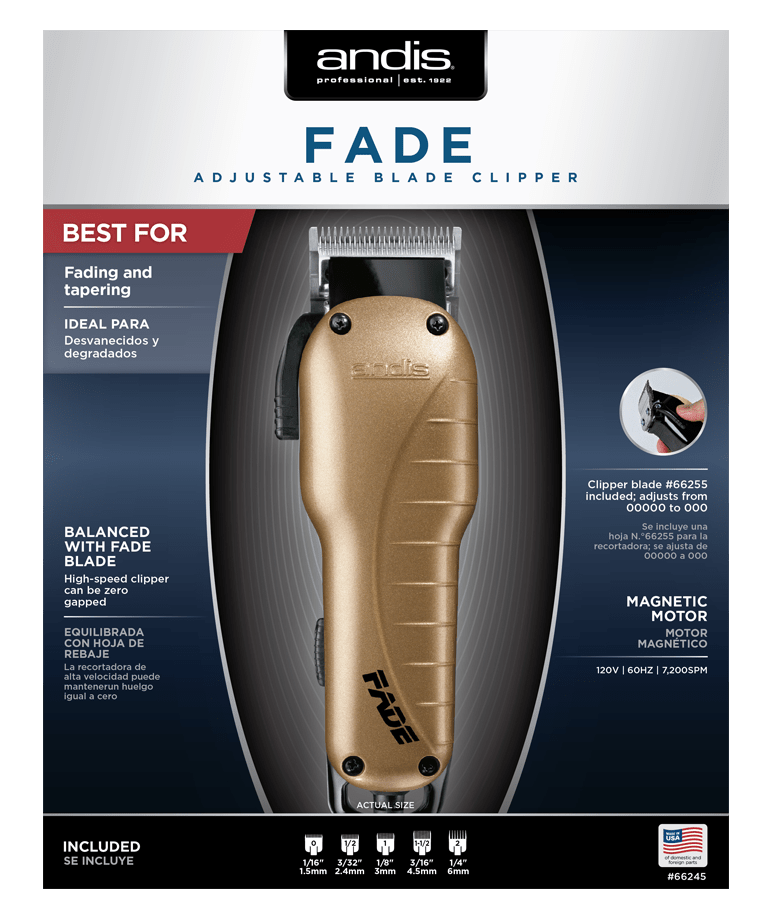 Andis Fade Professional Hair Clipper Model 66245 - Scentbar