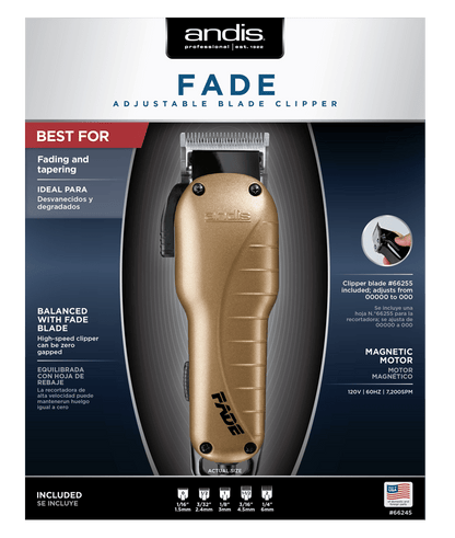 Andis Fade Professional Hair Clipper Model 66245 - Scentbar