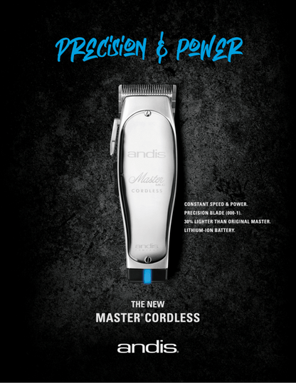 Andis Master Cordless Lithium-ion Clipper Model 12470 - Scentbar