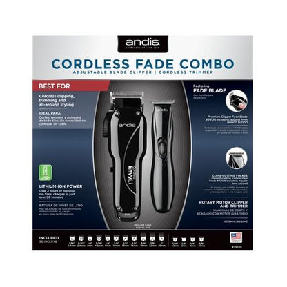 Andis Pro Li Cordless Clipper Slimline Trimmer Set 75020 - Scentbar
