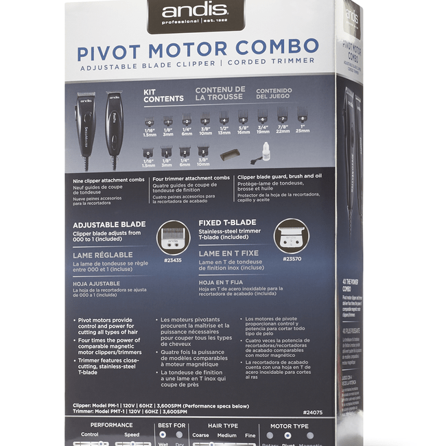 Andis Professional Pivot Motor Clipper and Trimmer SBS-395966 - Scentbar
