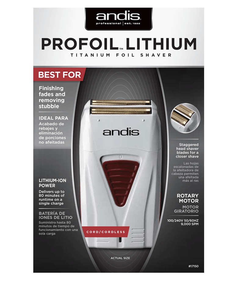 Andis ProFoil Lithium Titanium Shaver - Scentbar