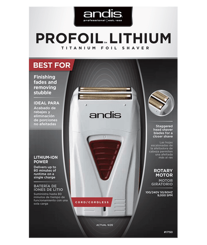Andis ProFoil Lithium Titanium Shaver - Scentbar