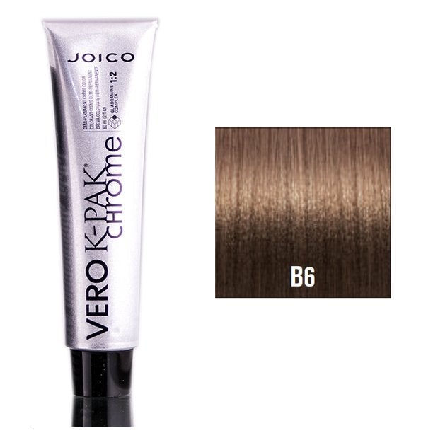 Joico Vero K-Pak Chrome Demi-Permanent Creme Color - B6 Toffee -