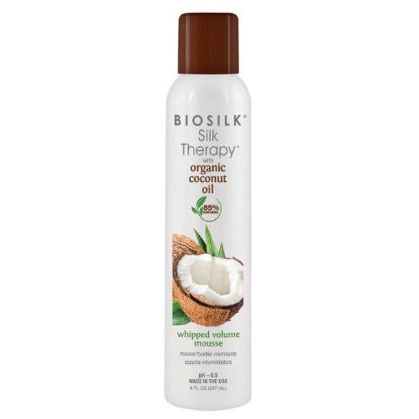 Biosilk Silk Therapy Coconut Oil Whipped Volume Mousse 8oz - Scentbar