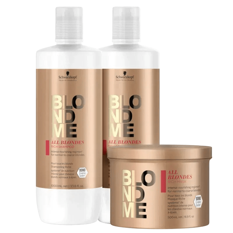 BlondMe Enriched Kit for All Blondes Professional Trio - Scentbar