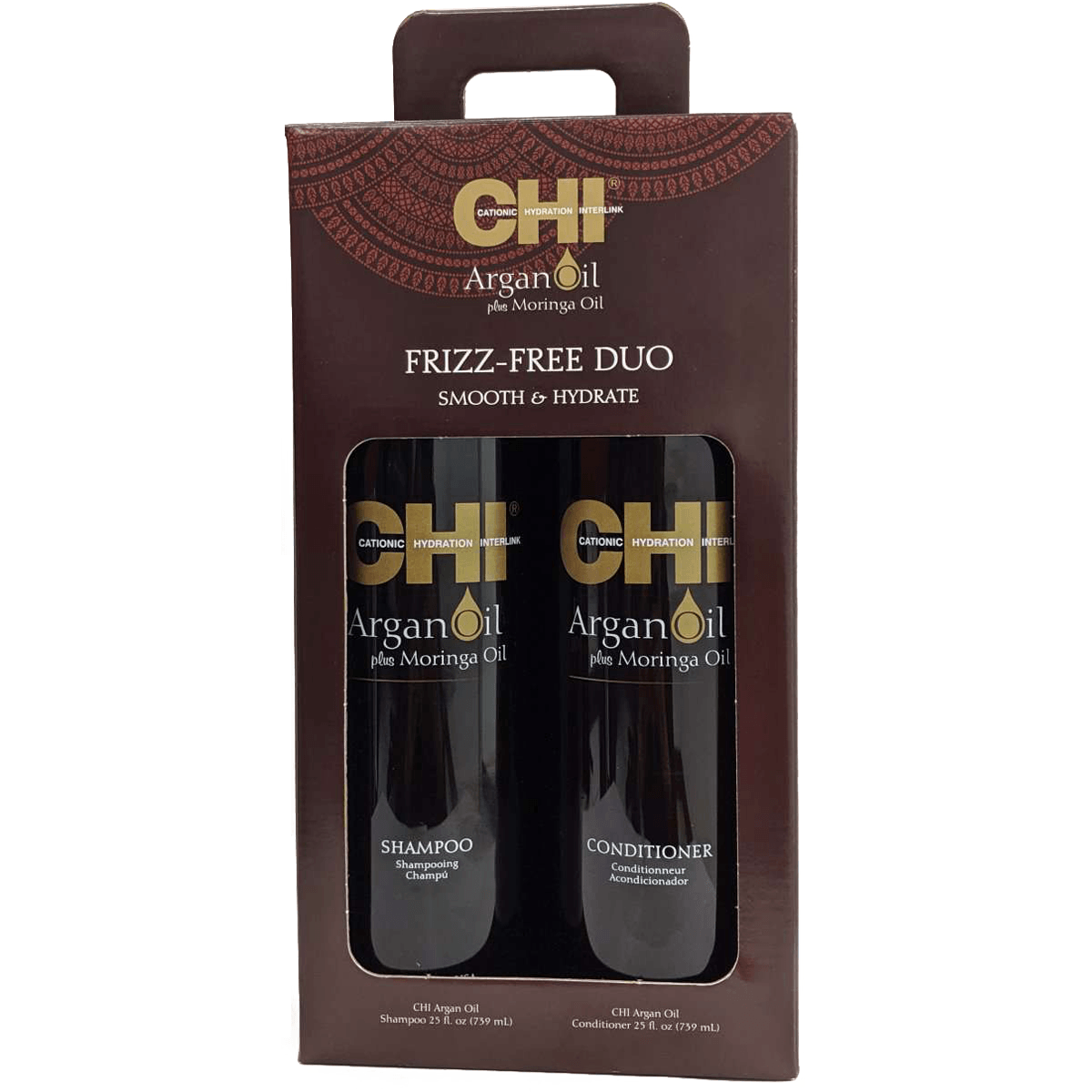 CHI Argan Oil Frizz-Free Duo 739ml - Scentbar
