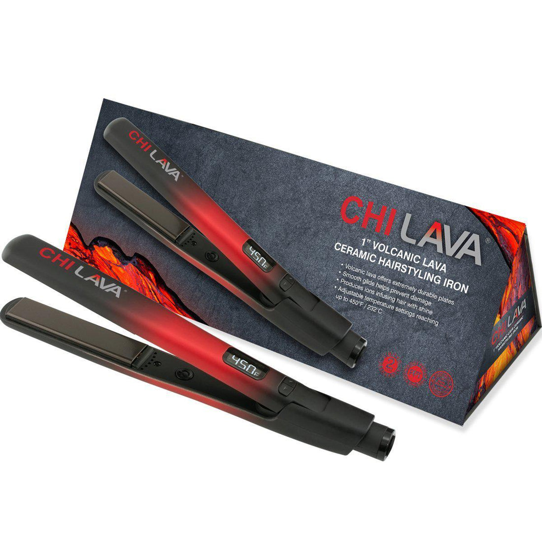 CHI Lava 1″ Volcanic Lava Ceramic Hairstyling Iron - Scentbar