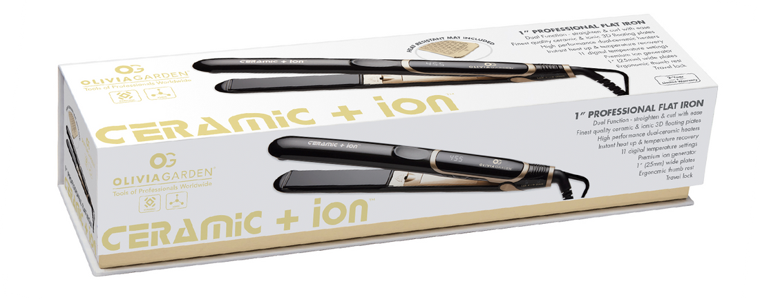 Olivia Garden Ceramic + Ion Professional Flat Iron 1&quot;