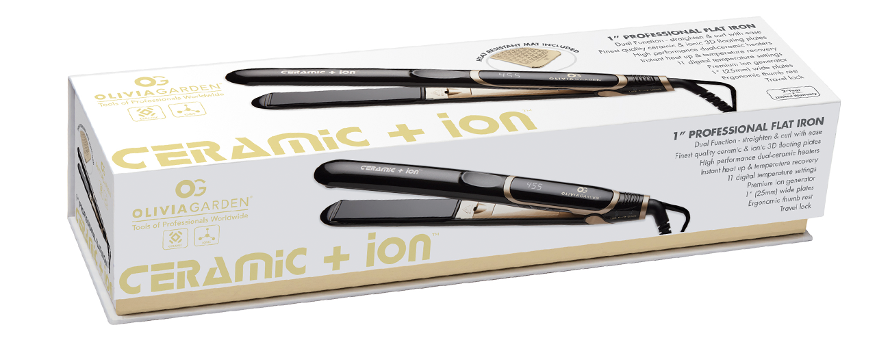 Olivia Garden Ceramic + Ion Professional Flat Iron 1&quot;