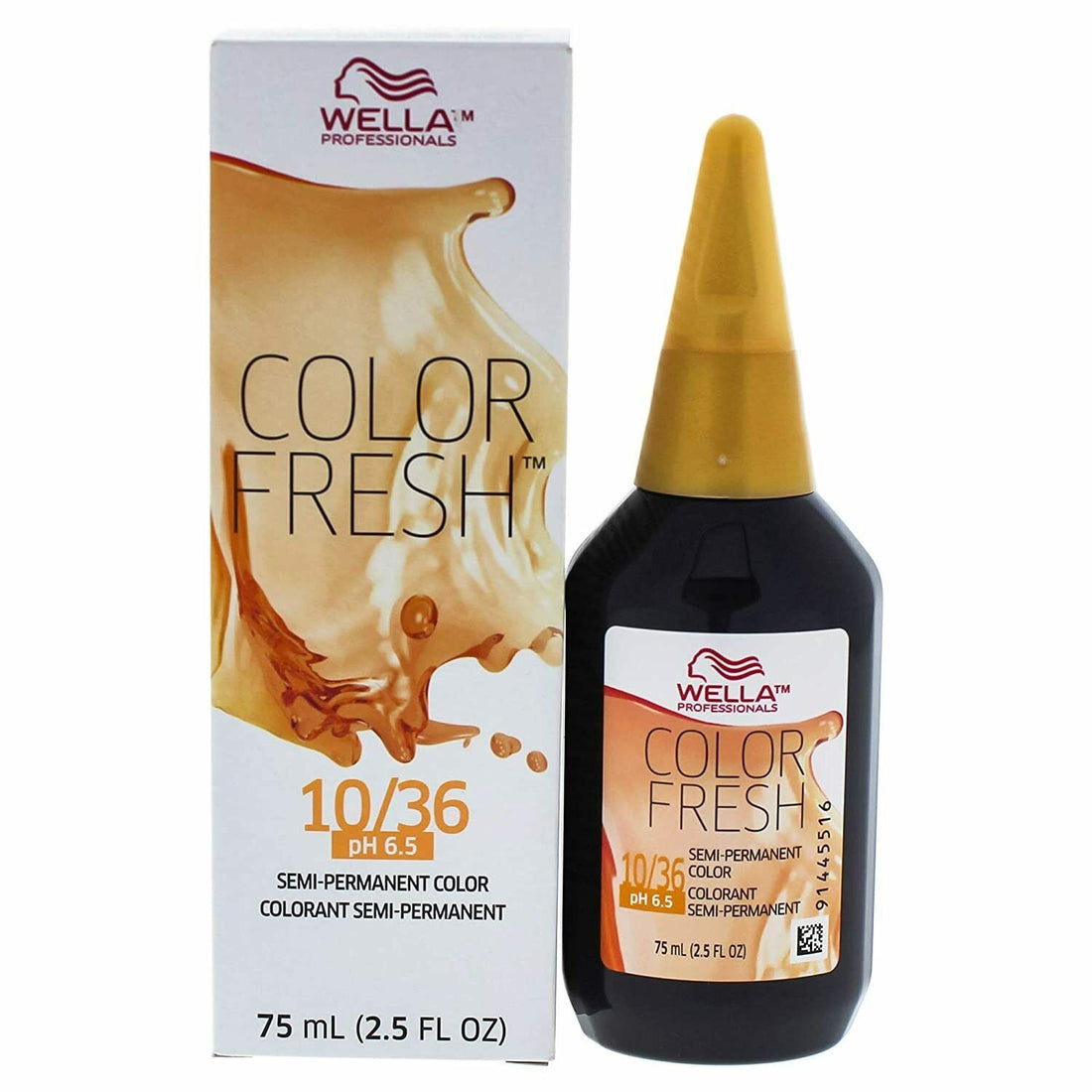 Color Fresh Warm 10/36 Lightest Blonde/Gold Violet Hair Color - Scentbar