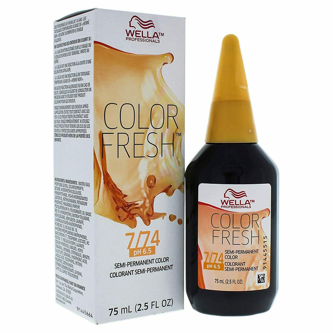 Color Fresh Warm 7/74 Medium Blonde/Brown Red Hair Color - Scentbar
