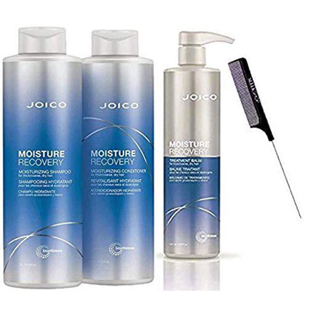 MOISTURE RECOVERY Moisturizing Shampoo, Conditioner, &amp; Treatment Balm TRIO KIT SET