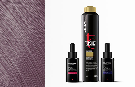 Topchic 10V with Pure Pigment Cool Violet- Pure Red