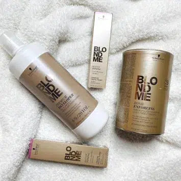 BlondMe Premium Lightener 9+ &amp; Developer 20 Volume ,2 x T-Ice Toner