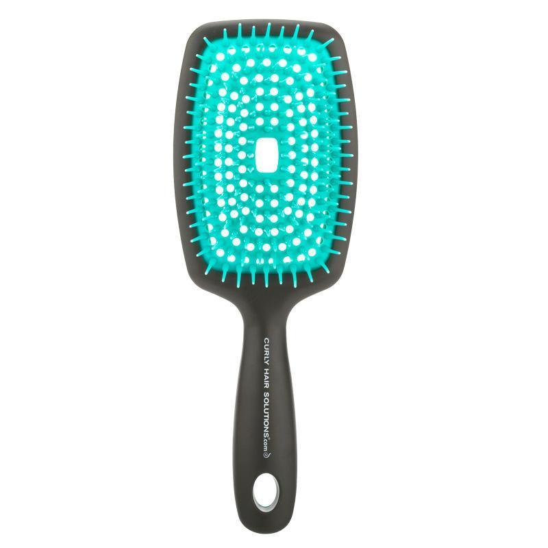 Super Brush - Black Brush With Turquoise Pins