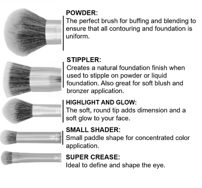 Glam Makeup Brush Set &amp; Case - Scentbar
