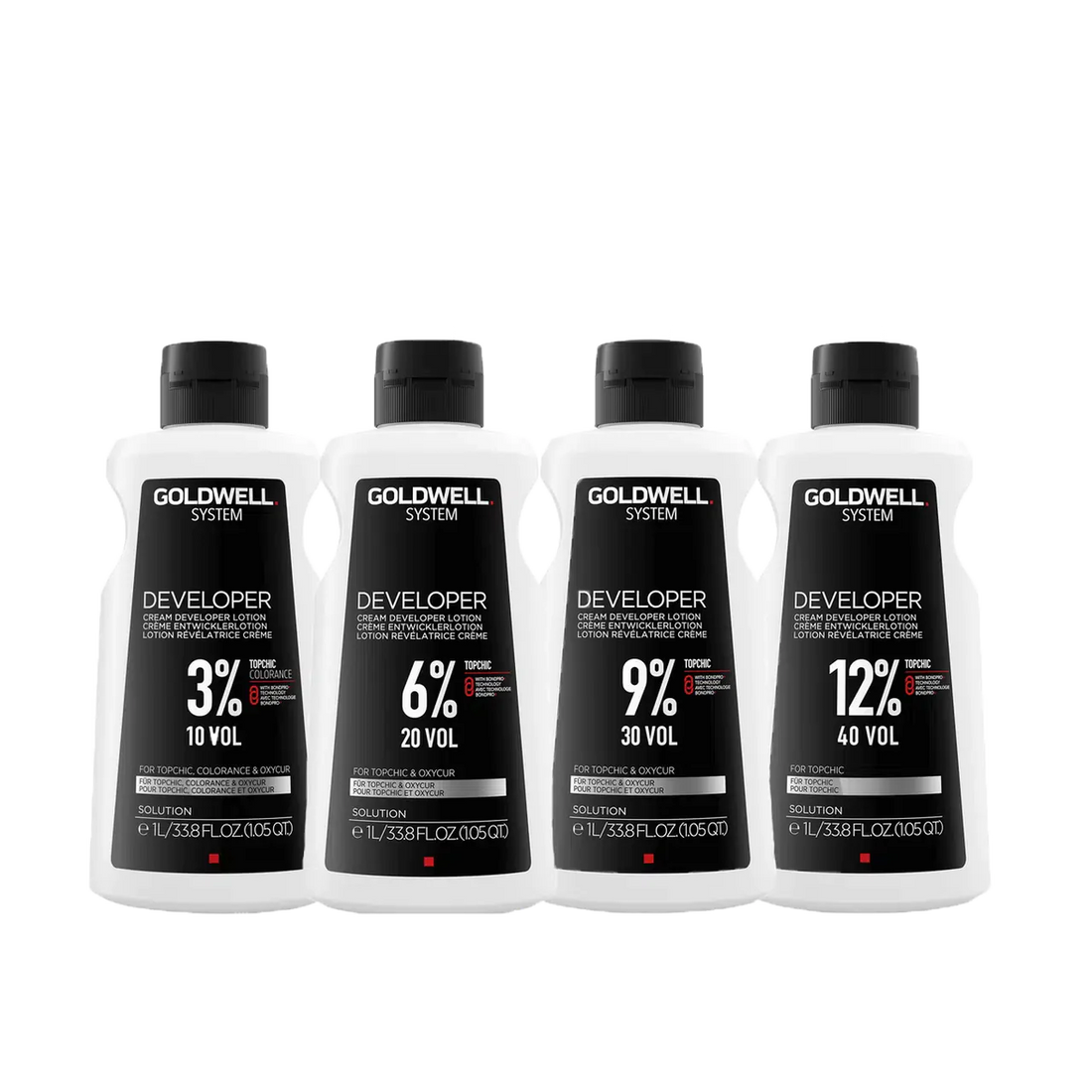 TopChic Cream Developer Lotion 4 Pack