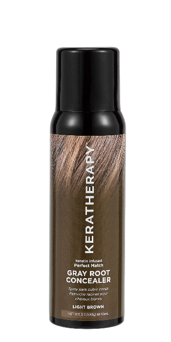 Keratin Infused Perfect Match Gray Root Concealer Light Brown