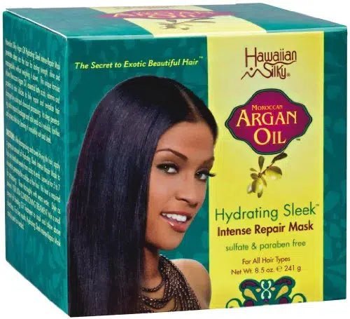 Hawaiian Silky Argan Oil Hydrating Sleek Intense Repair Mask 8.5oz - Scentbar