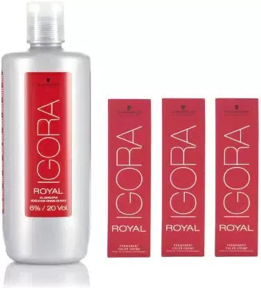 Igora Royal color 0-22 (3 tube) + Igora Oil Developer 6% 20 Volume - Scentbar