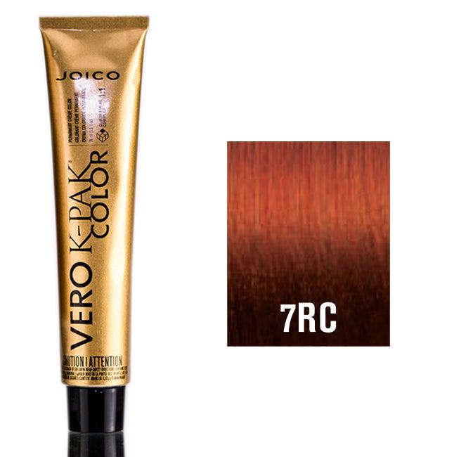 Joico Vero K-PAK Permanent Creme Color 7RC Bright Red Copper - Scentbar