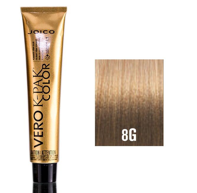 Joico Vero K-PAK Permanent Creme Color 8G Medium Golden Blonde - Scentbar