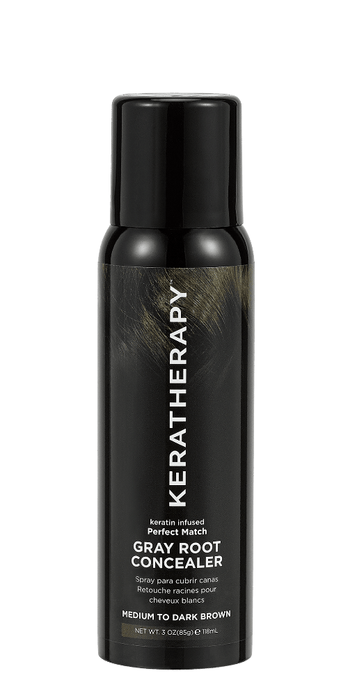 Keratin Infused Perfect Match Gray Root Concealer Med/Dark Brown - Scentbar
