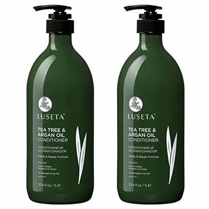Luseta Tea Tree &amp; Argan Oil Detangling Shampoo &amp; Conditioner Set - Scentbar
