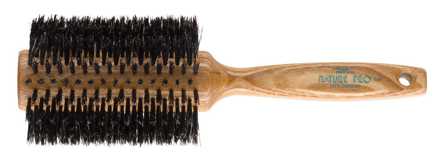 Nature Pro Circular Oak Wood Brush With Boar Bristles, Medium, Ten Rows - Scentbar