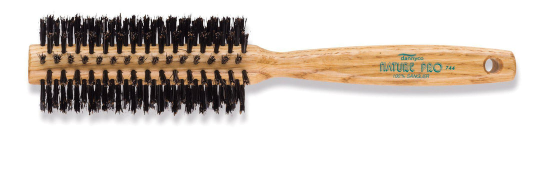 Nature Pro Circular Oak Wood Brush With Boar Bristles, Medium, Ten Rows - Scentbar