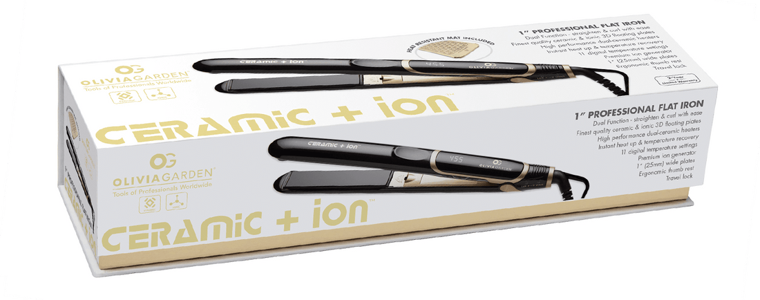 Olivia Garden Ceramic + Ion Professional Flat Iron 1" - Scentbar