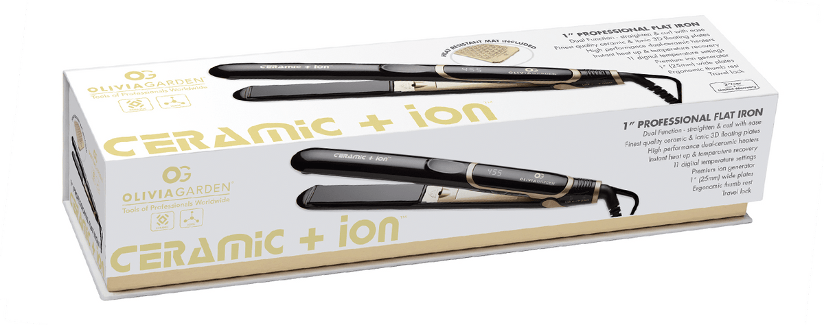 Olivia Garden Ceramic + Ion Professional Flat Iron 1" - Scentbar