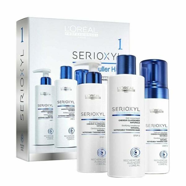 Serioxyl Kit 1(Natural hair) Shampoo+Conditioner+Foam