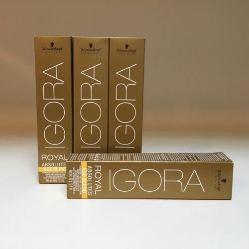 Igora Royal Absolutes Age Blend Permanent Hair Color you choose x 4 pieces