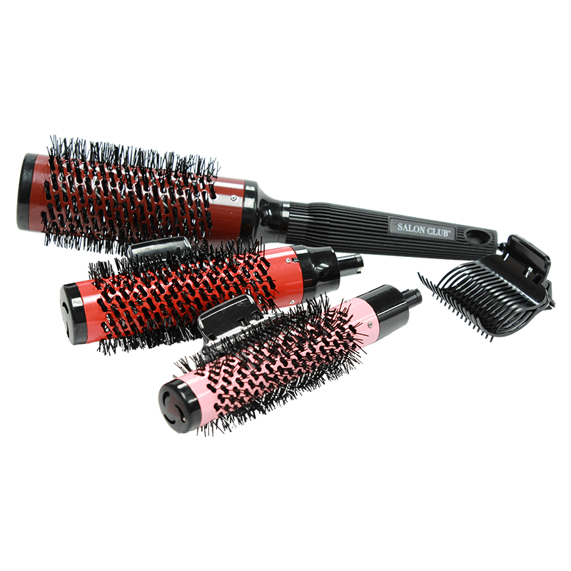 Salon Club Freestyle Removable Barrel Brush Set(Barrel 25MM,32MM,43MM - Scentbar