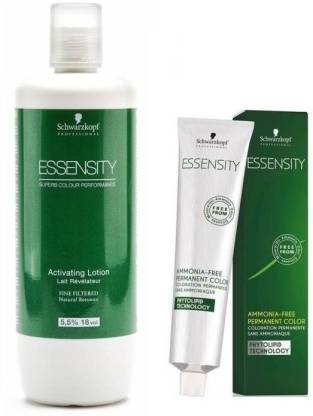 Schwarzkopf Essensity Ammonia Free 3-0 Dark Brown 60 mL + Essensity Oil Developer 1000 mL (2 Items in the set) - Scentbar