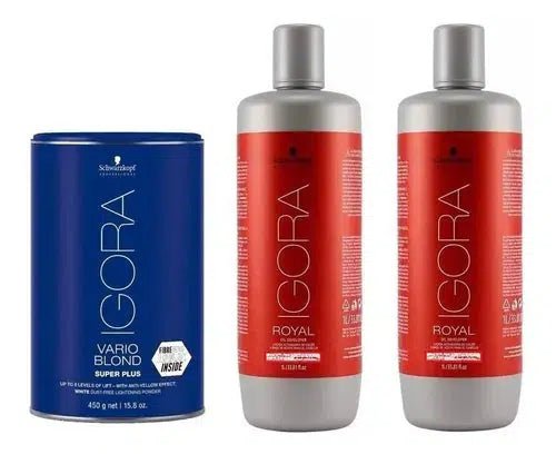 Schwarzkopf Igora Vario Blond Super Plus Bleach + 2 Igora Developer of your choice(10,20,30,40 Volume) - Scentbar