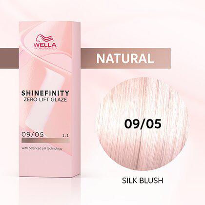 Shinefinity Zero Lift Glaze 09/05 Very Light Blonde Natural Mahogany (Silk Blush) - Scentbar