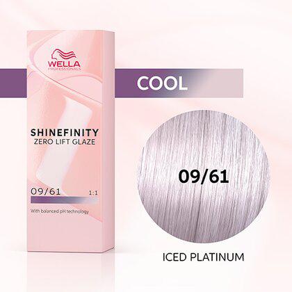 Shinefinity Zero Lift Glaze 09/61 Very Light Blonde Violet Ash (Iced Platinum) - Scentbar