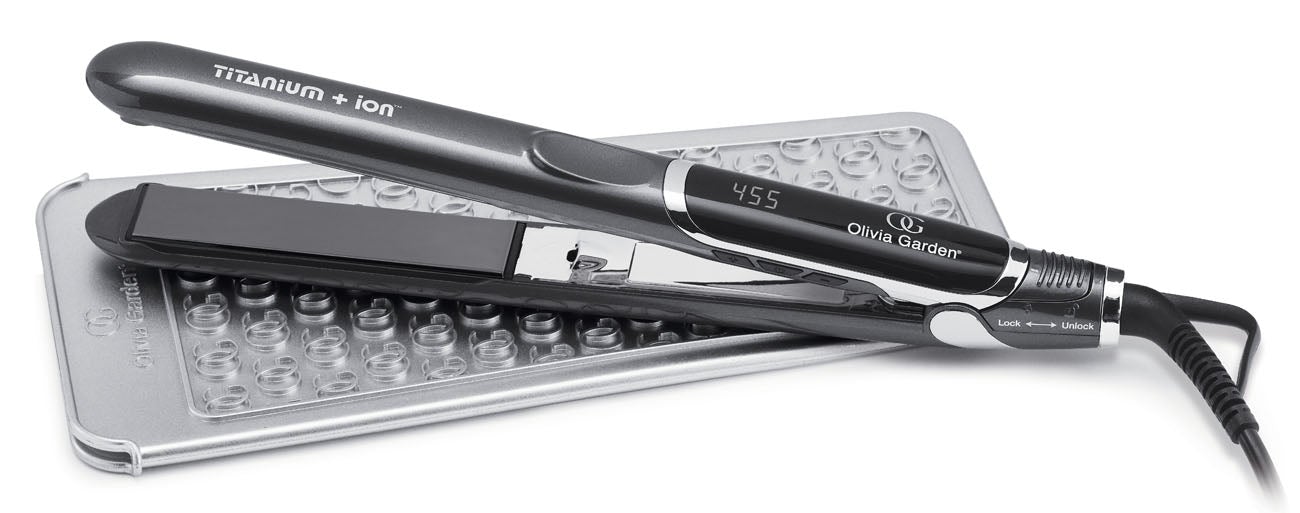 Professional 1&quot; Titanium + Ion Flat Iron
