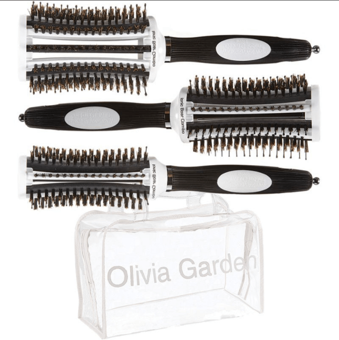ThermoActive Ionic Boar Combo Vented Round 3 Brush Bag Set - Scentbar