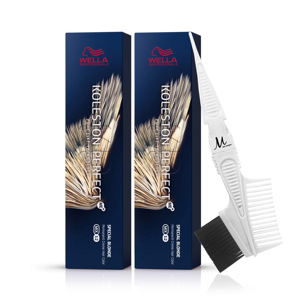 Wella Koleston Perfect ME Permanent Creme Hair Color , 2 Piece Of Your Choice, Tint BrushComb Bundle - 3 items - Scentbar