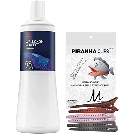 Wella Welloxon Perfect 6% 20 Volume Creme Developer 1 Liter , Designs Piranha Hair Clips - Scentbar